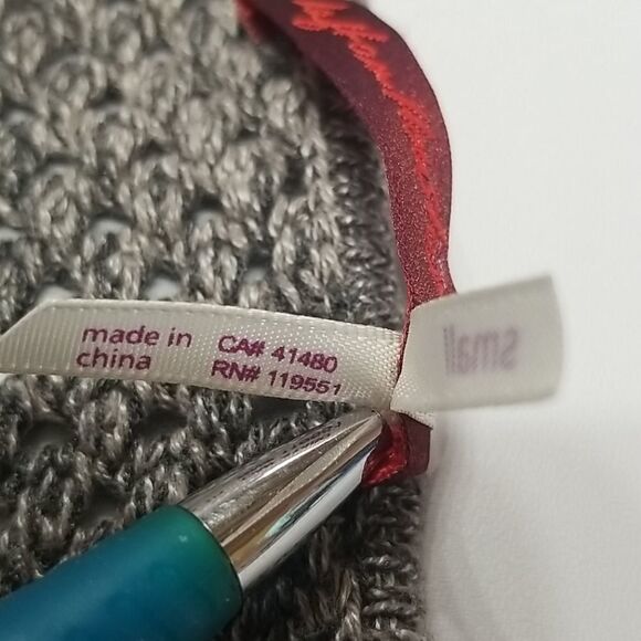 🎁5/$25 Left On Houston Sweater Womens Small Long Sleeve Grey Knit Open Neck - Picture 9 of 9